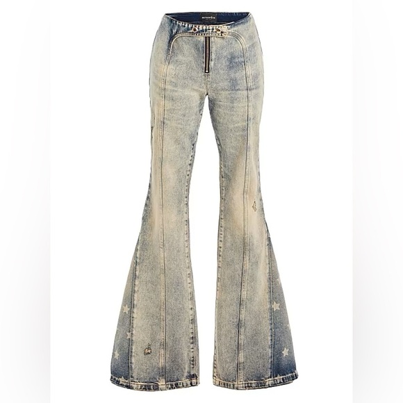 NEW Retrofete Dream cotton trousers Size 29 Color Grey Blue - Picture 7 of 9